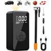 Nuxory Compressore Aria Portatile Auto, 150PSI Elettrico Pompa Elettrica per Bicicletta con Luce LED e Display LCD, 4 modalità, Mini pompa ad aria compressore per Auto,Moto,Biciclette e Palloni