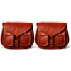 American Blue Sella Borsa per moto, laterale per bicicletta, pelle (2 tasche)