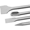 Generic SDFIXINGS - Punte a scalpello SDS Plus, lunghezza 250 mm, per trapano a percussione per calcestruzzo, pietra - sgorbia piatta/appuntita/cava (set da 4)