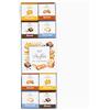Dolfin Panache Surtido de Chocolate - Galettas - 24 Piezas de cuadrados de chocolate - 4 Sabores Deliciosos - Dulces y Chocolate Gourmet - Ideas de Regalo para Cumpleaños, Fiestas y Aniversarios