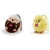 Trudi Charm Riccio Peluche Mini Appendibile, Colore Marrone, Xxs, 29083 & Charm Pulcino Peluche Mini Appendibile, Colore Giallo, Xxs, 29081