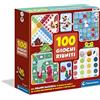 Clementoni - 100 Giochi Riuniti, Grande Raccolta di Giochi da Tavolo e Carte, Idea Regalo per Bambini dai 4 Anni in Su, 1-12 Giocatori, Made in Italy, Lingua Italiana, 12952