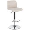 Bizzotto Sgabello bar Rafael cromo-beige