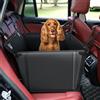 KYG Seggiolino auto per cani, extra stabile, impermeabile, antiscivolo, resistente ai graffi, con 4 cinghie di fissaggio per il sedile posteriore, sedile per cani di taglia media e grande