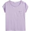 Marc O'Polo Marc OߴPolo Denim Donna T-Shirt in Cotone bio con Scollo Rotondo, Viola (Wild Orchid), L