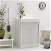 LIBEROSHOPPING.eu - LA TUA CASA IN UN CL Lavatoio in Abs Bianco con box per lavatrice e vasca in resina 73x68 cm