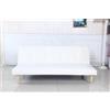 arredoplaza Divano letto sofa Monos clic clac tessuto Velluto Reclinabile 3 Posti Velluto bianco