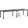 Tomaino - Tavolo Da Giardino Allungabile In Plastica 4-12 Posti - Tavolo da Esterno per Pranzo Rettangolare o Quadrato - Per Giardino, Veranda o Balcone - Nero