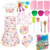 KAEGREEL Cucina Giocattolo per Bambini, 26Pz Set Utensili Cucina da Forno con Grembiule Elefante/Cappello Chef/Cucchiai/Frullino, Regali di Ruolo da Chef per Ragazzi Ragazze 3+ Anni