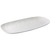 TABLE TOP Matrix Vassoio Rettangolare bianco con decoro in rilievo cm 36 X 19 X 3h - Conf. 6 pz.