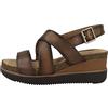 Clarks Lizby Cross, Sandali con Zeppa, Donna, Marrone (Dark Tan Lea), 39 EU