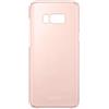 Samsung Clear Cover, Copertina per Samsung S8 Plus, Rosa (Pink)