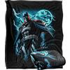 LOGOVISION Batman Stormy Knight Coperta super morbida al tatto setoso - 152 x 127 cm