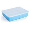 IBILI - Stampo per ghiaccio quadrato Xl (12 cav.) con coperchio, silicone 100%,
