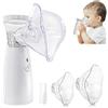 Lvozize Aersol Portatile Silenzioso, Aerosol Silenziosi per Adulti e Bambini con 3 Modalità Regolabili, 2 Maschera e 1 Boccaglio, Macchina Aerosol per Uso Domestico e in Viaggio