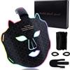 Bliuozr Maschera LED Viso con 4 Colori,Maschera per Viso della Luce Rossa,Red Light Face Mask con 3 Modalità di Cura della Pelle,LED Mask Infrarossi Antirughe Anti-acne,per Tutti i Tipi di Pelle a Casa