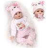 ZIYIUI Realistica 55 cm Bambole Reborn Bambina Bambola Reborn Femmina Bambolotti