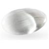 NKlaus Selenite Naturale Mano Flatterer 6,5x5cm Palma energia Pietra Meditazione Decorazione 15594