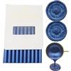 Atopbb Ocean Blue Wax Stick, 10 bastoncini di cera, per lettere, biglietti di auguri, vino, sigillatura, artigianato, matrimoni e feste, inviti (blu oceanico)
