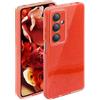 ATISIJIE Cover Glitter per Samsung Galaxy A54,Custodia Brillantini per Paraurti Protettiva Antiurto Carino Scintillante con Donne e Ragazze per Samsung Galaxy A54 Rosso