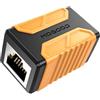 MOGOOD Accoppiatore RJ45 1 Pezzi, Accoppiatore Internet 10Gbps, Adattatore di Estensione del Cavo Ethernet, Connettore Ethernet da Femmina a Femmina Compatibile con Cat7, Cat6, Cat5e, Cat5
