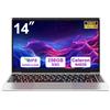 bvate PC Portatile 14 Pollici Laptop Win 11 256 GB ROM Celeron N4020 2.4G+5G WiFi upto 2.8 GHz Supporta l'espansione SSD 1TB 4.2 USB HDMI Tastiera Italiana Membrana Mouse Senza Fili-Sliver