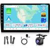 Hodozzy 8 Core 3GB+32GB Android Autoradio 2 Din Senza Fili Carplay Android Auto, Stereo Auto 9 Pollici Touch Screen Radio con Bluetooth, Rete 4G Navigatore GPS Wifi, DSP FM/AM/RDS con Chip Qualc0mm