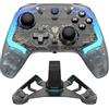 nubia RedMagic Wireless Controller PC con Dock Ricarica, RGB Luce, Joystick e Trigger Hall Effect, Vibrazione Turbo, Batteria Ricaricabile da 860mAh, Compatibile con PC Windows/Switch/Telefono/Tablet
