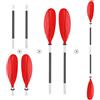 HEIMUNI Pagaia Doppia Kayak 222cm, Pagaia SUP Regolabile Alluminio per Canoa, Kayak Gonfiabile, SUP Barche Gommone, Pagaia Doppia Canoa