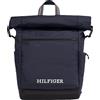 Tommy Hilfiger Zaino Uomo Rolltop Bagaglio a Mano, Multicolore (Space Blue), Taglia Unica