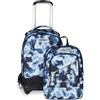 Seven Trolley Scuola Jack 3 Ruote Detach, Grigio, Zaino Con Carrello Sganciabile, 37 L, Tasca Borraccia, Zainetto Staccabile, Multiuso e Spazioso, Scuola Elementare e Media, Zaino Bambino