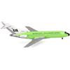 Herpa Aereo Braniff International Boeing 727-100 - verde lime solido, scala 1:500, da collezione, senza base, metallo