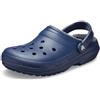 Crocs Classic Lined Clog, Zoccoli Unisex - Adulto, White Grey, 38/39 EU