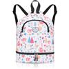 HUA ANGEL Zaino Con Coulisse Con Portascarpe Grande Capacità Borsa Da Palestra Separazione A Secco Zaino Da Basket Impermeabile Per Uomo E Donna Sportivo Viaggio All'Aperto Nuoto