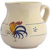 Colì, Brocca Bombata 15 cm Serie Gallo, Brocca Acqua, Brocca Vino, Brocca e Caraffe da Tavola, Brocca Terracotta
