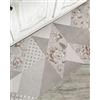 Home arredo casa Tappeto Passatoia Runner in Vinile a Metraggio Antiscivolo Antimacchia Multiuso Corridoio Soggiorno Lavabile in Lavatrice (flor, 50x150)