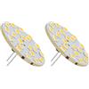 enwant Lampadine LED piatte G4 Back Pin, 3W, cavi verticali Puck Lights AC/DC 12V-24V, base Bi-Pin G4 sottopensile lampadina LED a disco, 2 confezioni(Warm White)