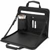 QWORK® Tavolino per auto multifunzionale con portabicchieri - Supporto per laptop pieghevole per organizer per auto per mangiare e lavorare, adatto a volanti e schienali