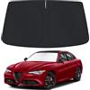 D-Lumina Parasole per parabrezza per Alfa Romeo Giulia 2017-2020 Accessori, Parasole per Parabrezza Anteriore, Protezione UV, Pieghevole e Portatile