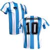 Generico Maglia Calcio Ufficiale Argentina M a r a d o n a 10, Strisce Bianche e Azzurre, 100% Poliestere (6 anni, Argentina)