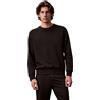 Calvin Klein Uomo Felpa con Scollo Rotondo, Nero (Black), M