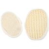 VALICLUD 2 Pezzi Asciugamano Da Bagno in Luffa Spugna Esfoliante Ultra Morbida Sporco Lavaggio Sisal Indietro Sintetico Naturale Spugne Scrubber Maglia Macchia Multi Luffa Beige