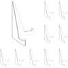 LLOUSSAK Supporto per carte in acrilico, 10 pezzi, in plastica, trasparente, supporto per carte di credito, medaglie, monete