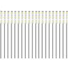 HUAZIZ 20 Pezzi 50mm Pre Cablato Striscia 2835 LED SMD, Modellismo LED, Luce Autoadesiva 12-18V, Bianco