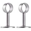 INCREWAY Tubo per Armadio in Acciaio Inox, Diametro 32 mm (1-1/4) Supporto Asta Staffa Set di 2
