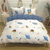 KEAYOO Lenzuola Bambina Copripiumino Singolo Bambini Biancheria da Letto per Bambini,100% Cotone, Copripiumino 100 x 135CM+Federa 60 x 40CM