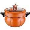 Générique Pentola 8L Mini pentola a pressione a riscaldamento rapido con maniglie bloccabili, pentola antiaderente con coperchio pentola a stufato di zucca per fornelli a gas, induzione ed elettrici