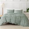 Wotcsil Set Copripiumino Fiori 220x240 cm Matrimoniale Set Copripiumino Verde Floreale Fiore Motivo Giardino Botanico Foglie con 2 Federe 50x75 cm Completo Sacco Letto