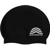 Aquarapid CUFFIA SILIC. NERA Cuffia da nuoto, Adulti Unisex, Nero Nero/Taglia Unica
