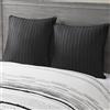 INK+IVY Camila Quilted Euro Sham Black Euro Sham